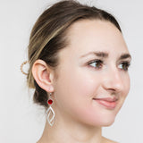 Cascade Sterling Leverback Earrings