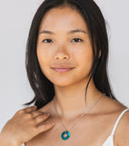 Glass Hoop Necklace