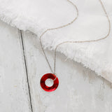 Glass Hoop Necklace