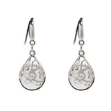 Filigree Teardrop Sterling Earrings
