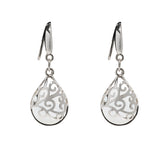 Filigree Teardrop Sterling Earrings