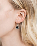 Vintage Lace Sterling Silver Lever Back Earrings