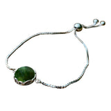 Botanical Sterling Silver Adjustable Slider Bracelet