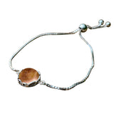 Botanical Sterling Silver Adjustable Slider Bracelet