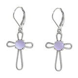 At the Cross Sterling Silver Lever Back Earrings