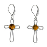 At the Cross Sterling Silver Lever Back Earrings