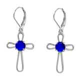 At the Cross Sterling Silver Lever Back Earrings