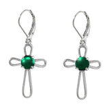 At the Cross Sterling Silver Lever Back Earrings