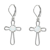 At the Cross Sterling Silver Lever Back Earrings