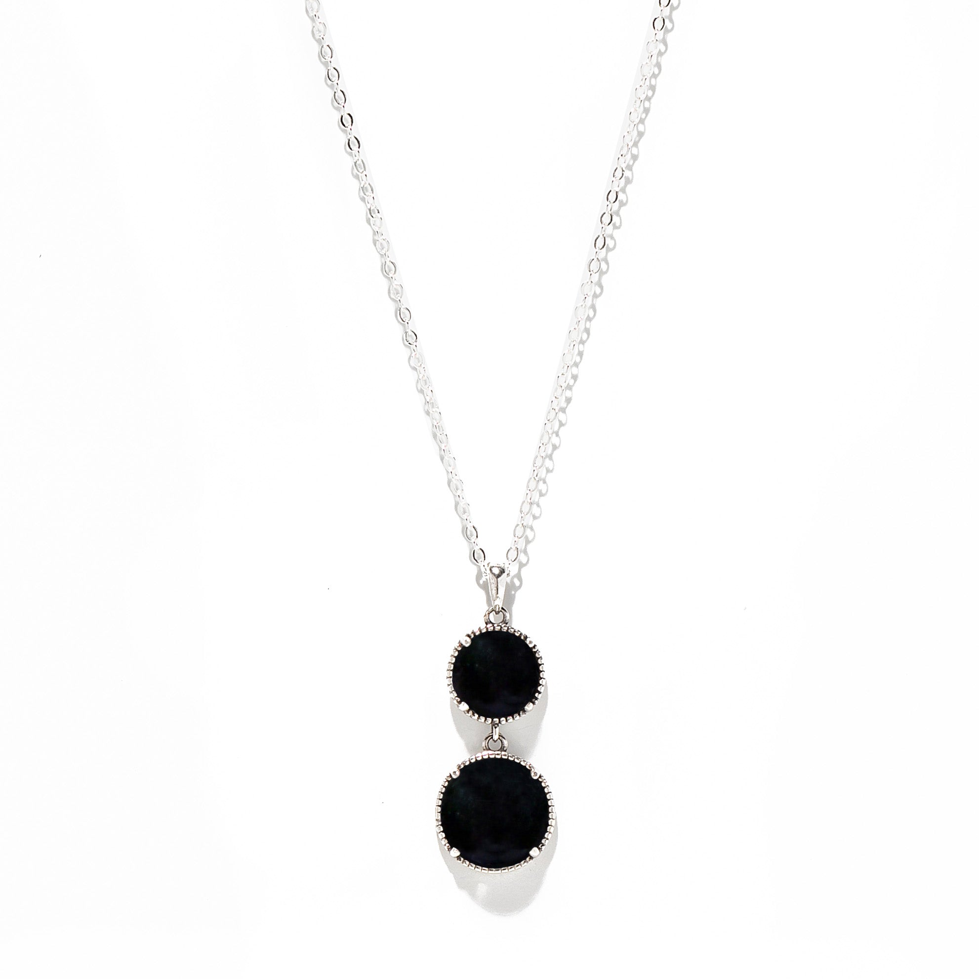 Double Take Sterling Silver Necklace-Necklace-Bottled Up Designs
