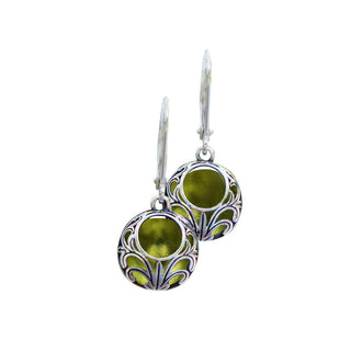Vintage Lace Sterling Silver Lever Back Earrings-Sterling-Bottled Up Designs