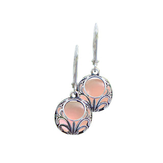 Vintage Lace Sterling Silver Lever Back Earrings-Sterling-Bottled Up Designs