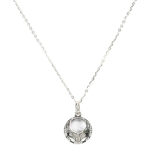 Vintage Lace Sterling Silver Necklace-Necklace-Bottled Up Designs