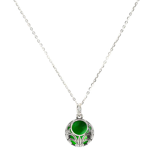 Vintage Lace Sterling Silver Necklace-Necklace-Bottled Up Designs