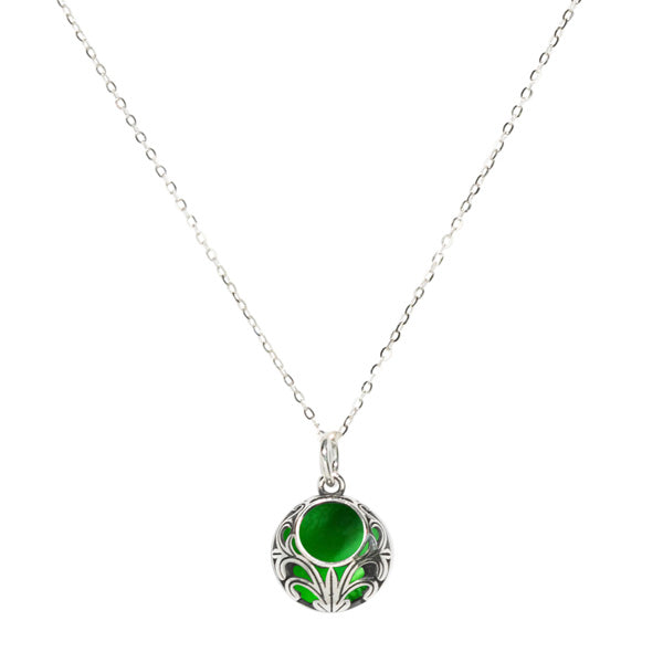 Vintage Lace Sterling Silver Necklace-Necklace-Bottled Up Designs