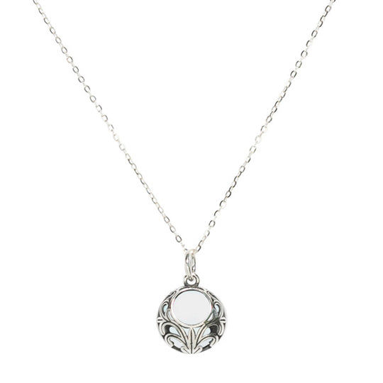 Vintage Lace Sterling Silver Necklace-Necklace-Bottled Up Designs