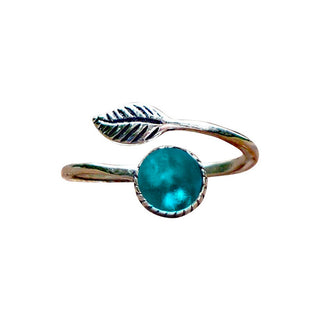 Sterling Silver Botanical Leaf Ring-Sterling Silver-Bottled Up Designs
