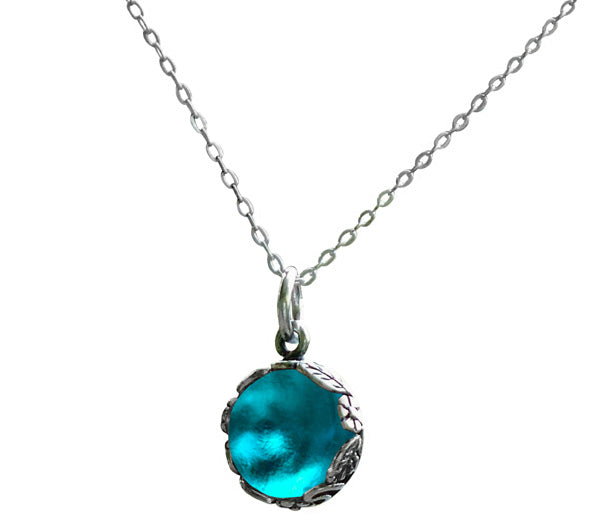 Botanical Sterling Silver Necklace-Sterling Silver-Bottled Up Designs