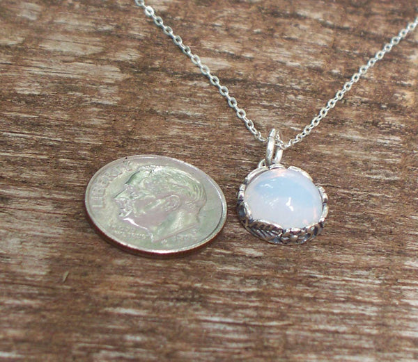 Botanical Sterling Silver Necklace-Sterling Silver-Bottled Up Designs