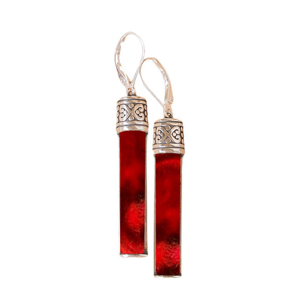 Bottoms Up Sterling Leverback Earrings