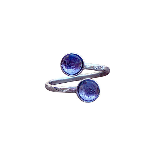 Bypass Ring in Sterling Silver-Sterling Silver-Bottled Up Designs