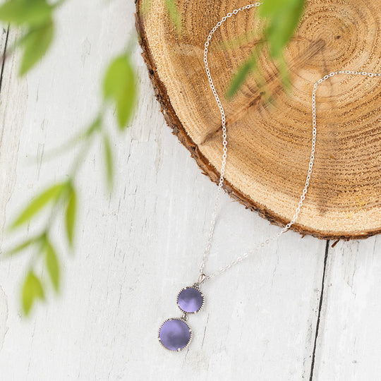Double Take Sterling Silver Necklace-Necklace-Bottled Up Designs