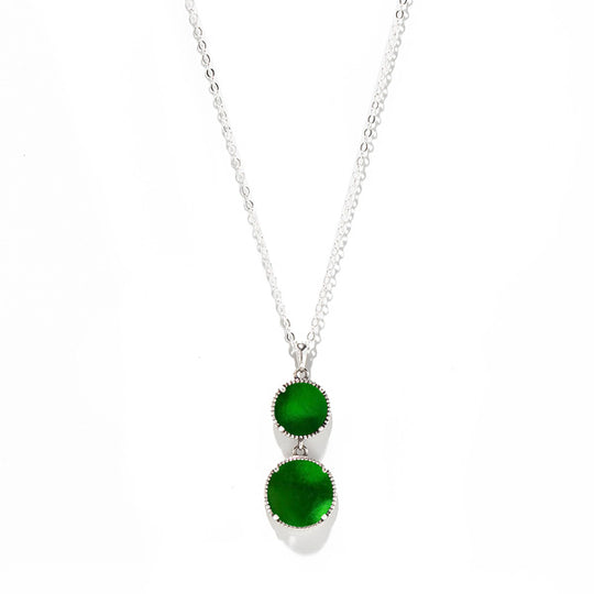 Double Take Sterling Silver Necklace-Necklace-Bottled Up Designs
