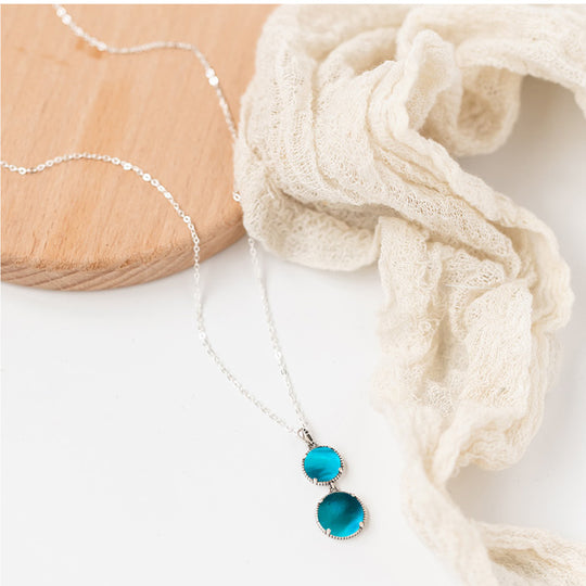 Double Take Sterling Silver Necklace-Necklace-Bottled Up Designs