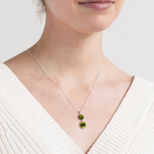 Double Take Sterling Silver Necklace-Necklace-Bottled Up Designs