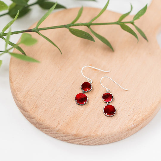 Double Take Sterling Silver Earrings-Sterling Silver-Bottled Up Designs