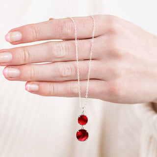 Double Take Sterling Silver Necklace-Necklace-Bottled Up Designs