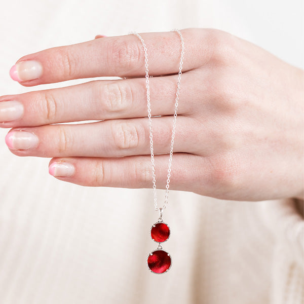 Double Take Sterling Silver Necklace-Necklace-Bottled Up Designs