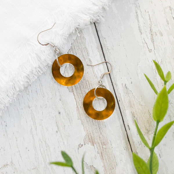 Glass Hoop Earrings-Glass Hoops-Bottled Up Designs