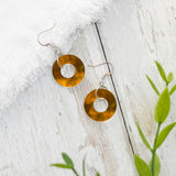 Glass Hoop Earrings