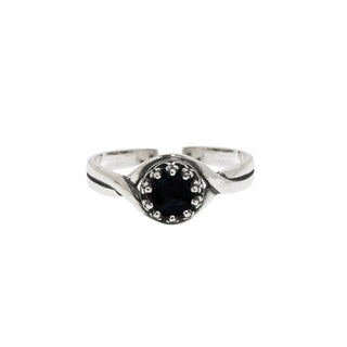 Primitive Twist Sterling Silver Adjustable Ring-Sterling Silver-Bottled Up Designs