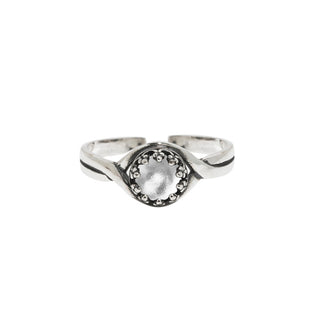 Primitive Twist Sterling Silver Adjustable Ring-Sterling Silver-Bottled Up Designs