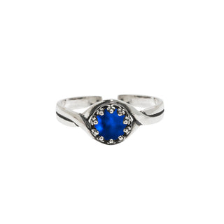 Primitive Twist Sterling Silver Adjustable Ring-Sterling Silver-Bottled Up Designs