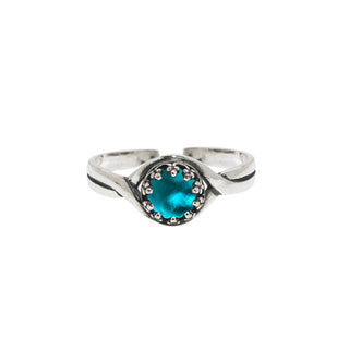 Primitive Twist Sterling Silver Adjustable Ring-Sterling Silver-Bottled Up Designs