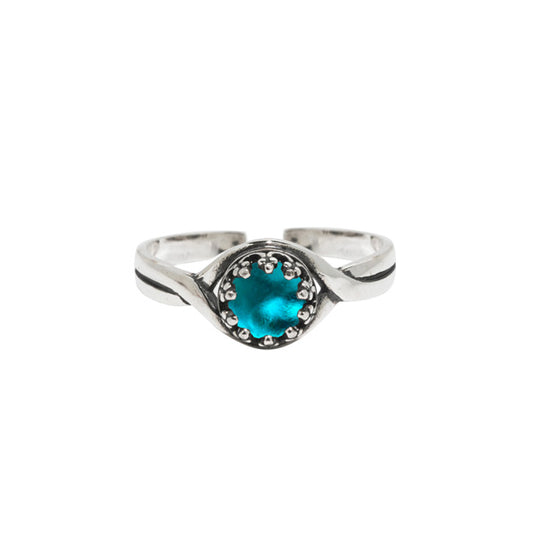 Primitive Twist Sterling Silver Adjustable Ring-Sterling Silver-Bottled Up Designs