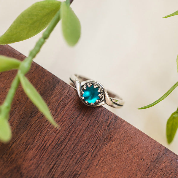 Primitive Twist Sterling Silver Adjustable Ring-Sterling Silver-Bottled Up Designs