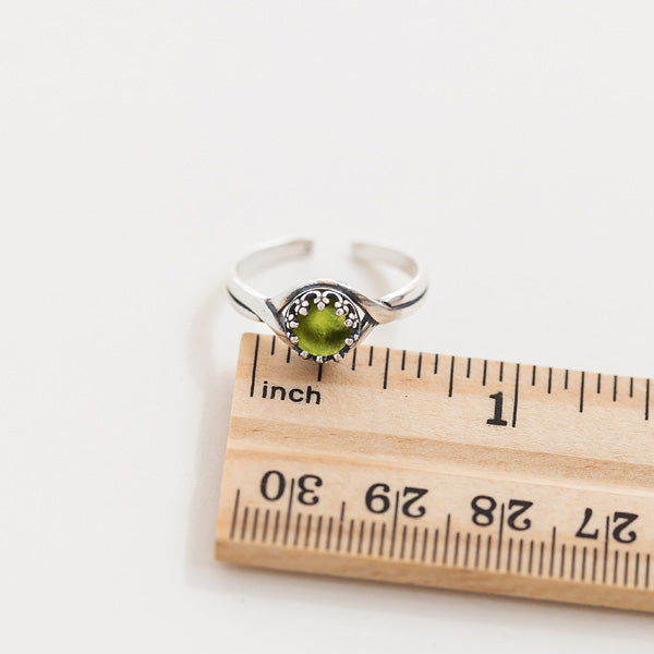 Primitive Twist Sterling Silver Adjustable Ring-Sterling Silver-Bottled Up Designs