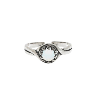 Primitive Twist Sterling Silver Adjustable Ring-Sterling Silver-Bottled Up Designs