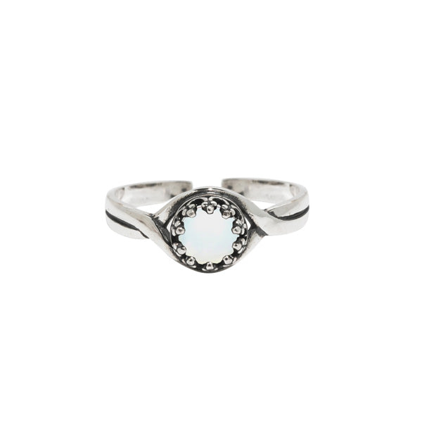 Primitive Twist Sterling Silver Adjustable Ring-Sterling Silver-Bottled Up Designs