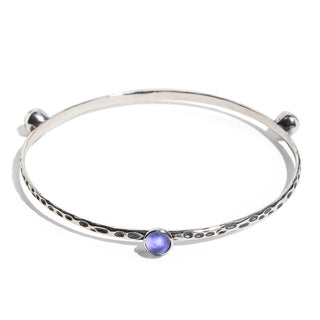Rustic Bangle in Sterling Silver-Bangle-Bottled Up Designs