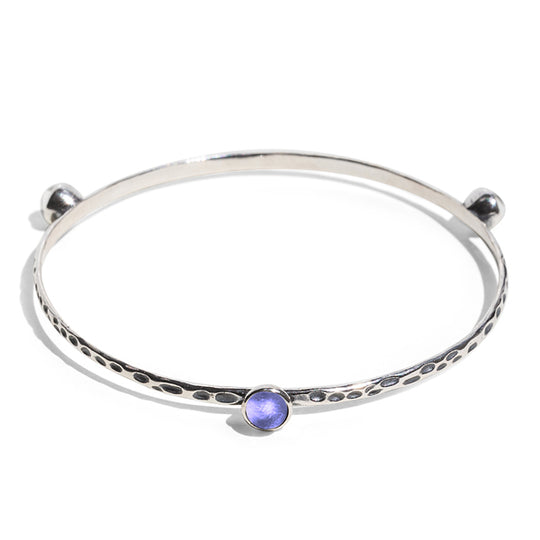Rustic Bangle in Sterling Silver-Bangle-Bottled Up Designs