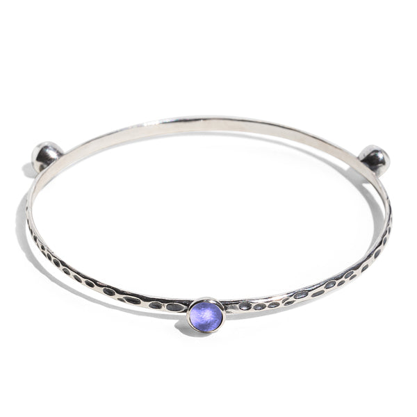 Rustic Bangle in Sterling Silver-Bangle-Bottled Up Designs