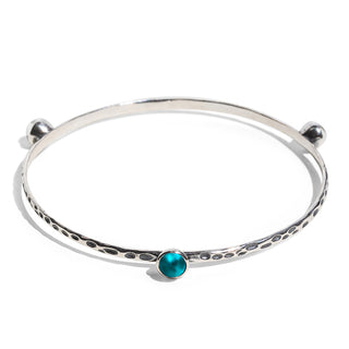 Rustic Bangle in Sterling Silver-Bangle-Bottled Up Designs