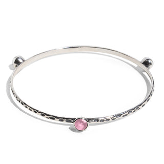 Rustic Bangle in Sterling Silver-Bangle-Bottled Up Designs