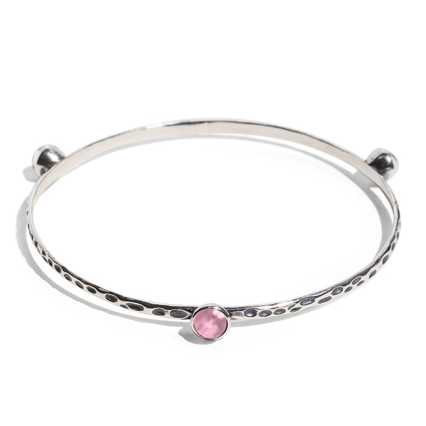 Rustic Bangle in Sterling Silver-Bangle-Bottled Up Designs