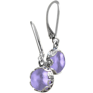 Botanical Sterling Silver Lever Back Earrings-Sterling Silver-Bottled Up Designs